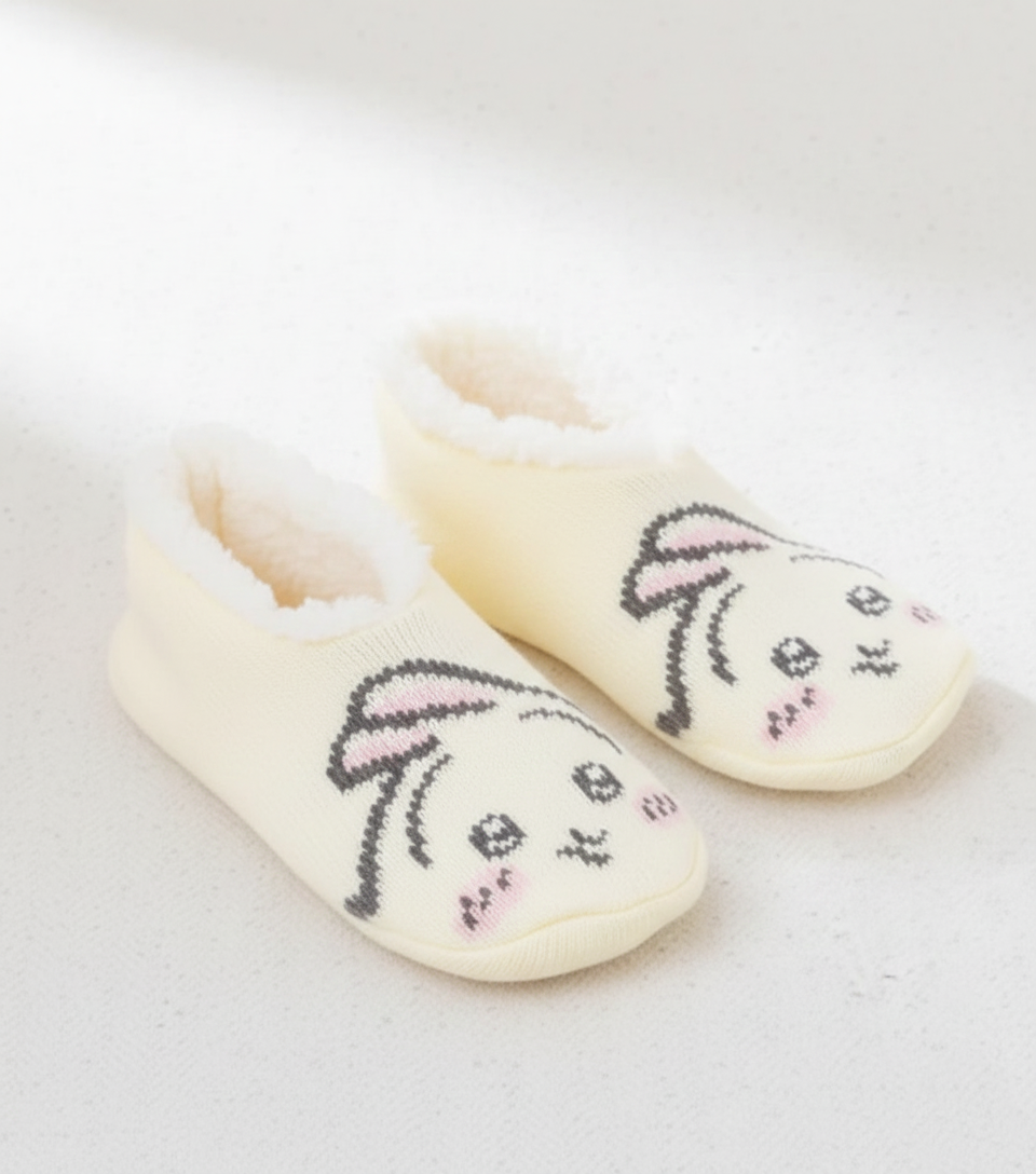 Cozy Winter Fleece-Lined Slipper Socks