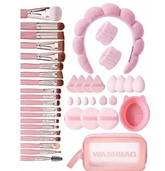 Ultimate 35-Piece All-in-One Pink Beauty Set