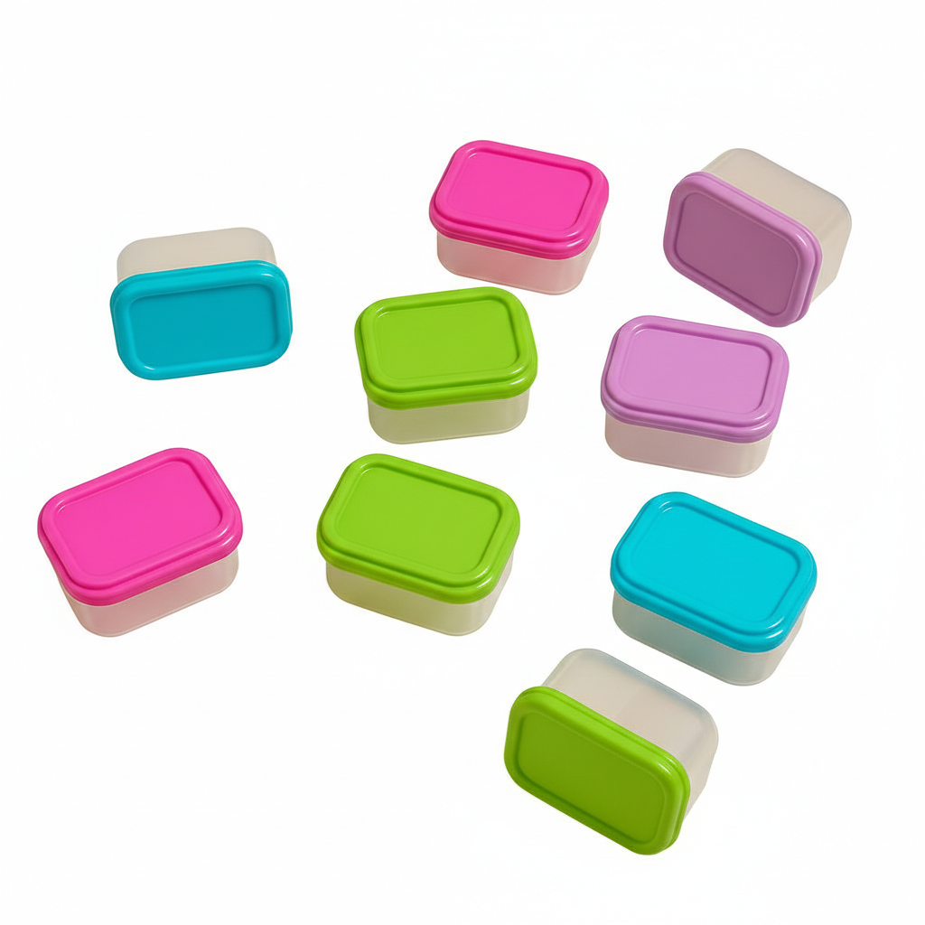 Vibrant Mini Food Storage Containers - 8 Pieces