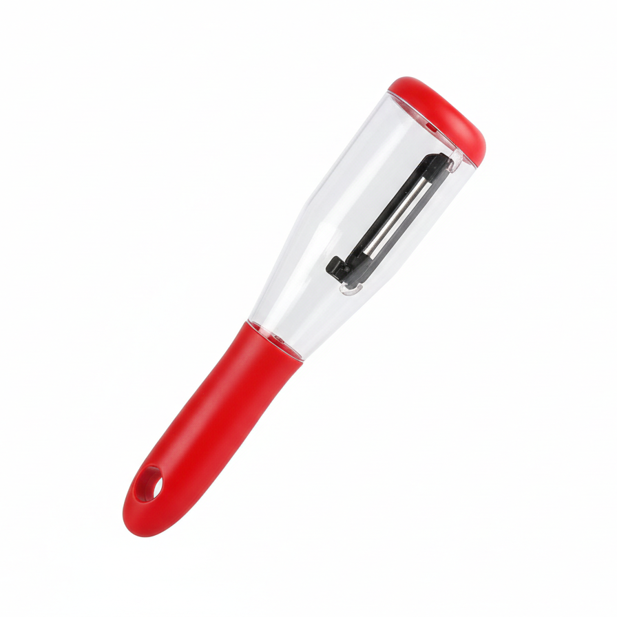 Vegetable Peeler with Integrated Container