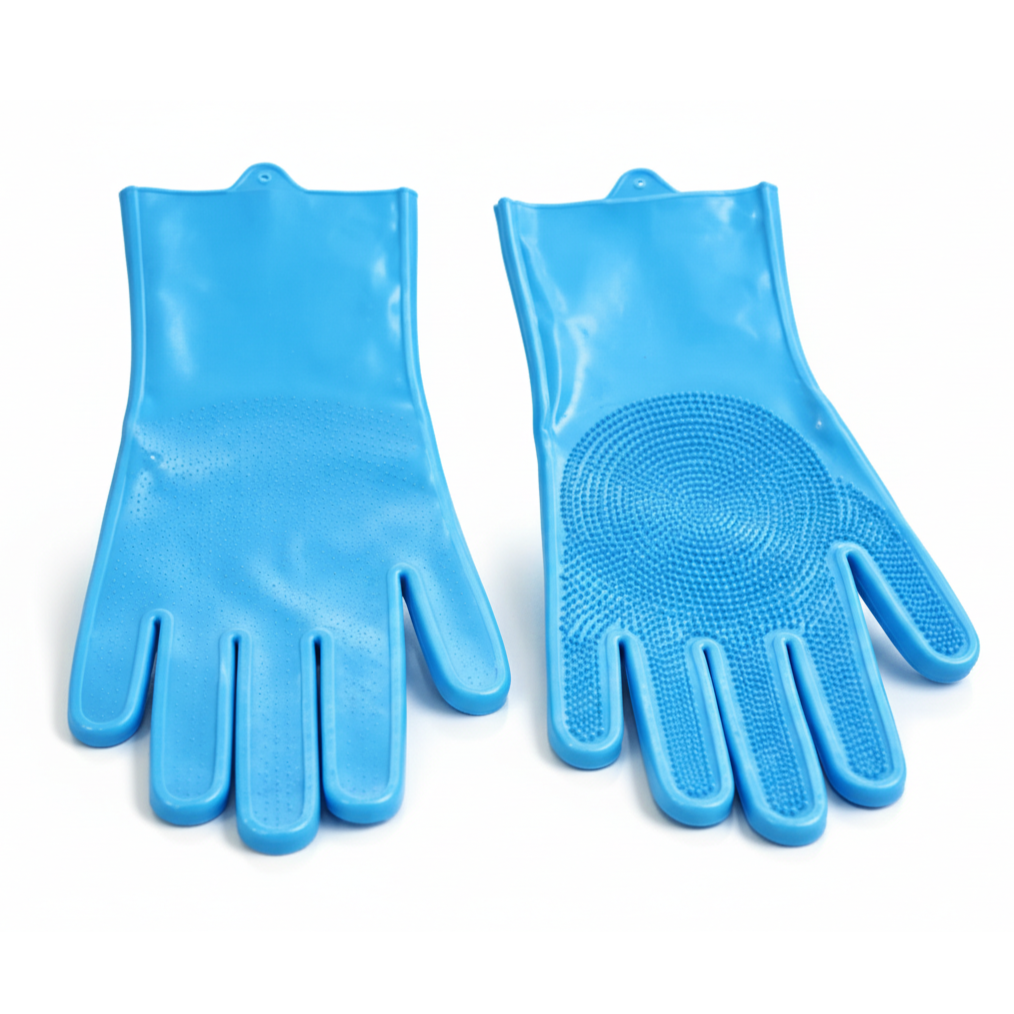 Multipurpose Silicone Scrubbing Gloves
