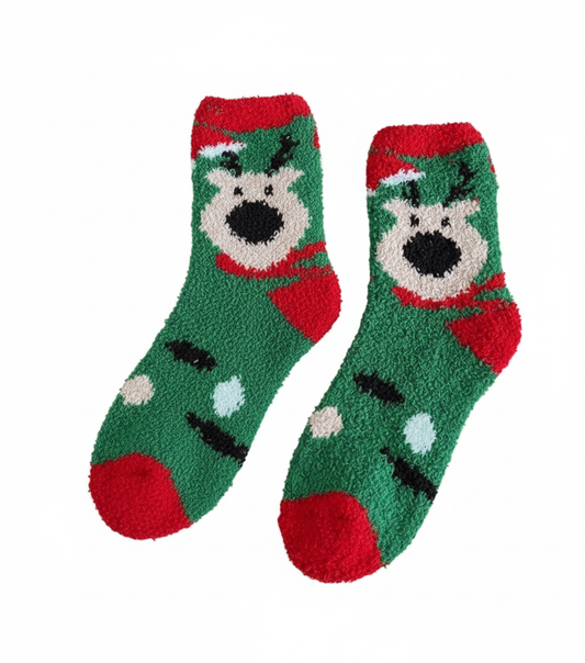 Cozy Holiday Fuzzy Socks