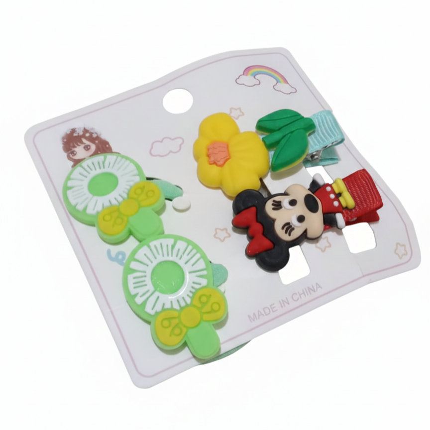 Adorable Cartoon Hair Accessory Sets for Kids