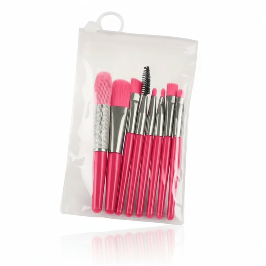 Portable 8-Piece Brush Set