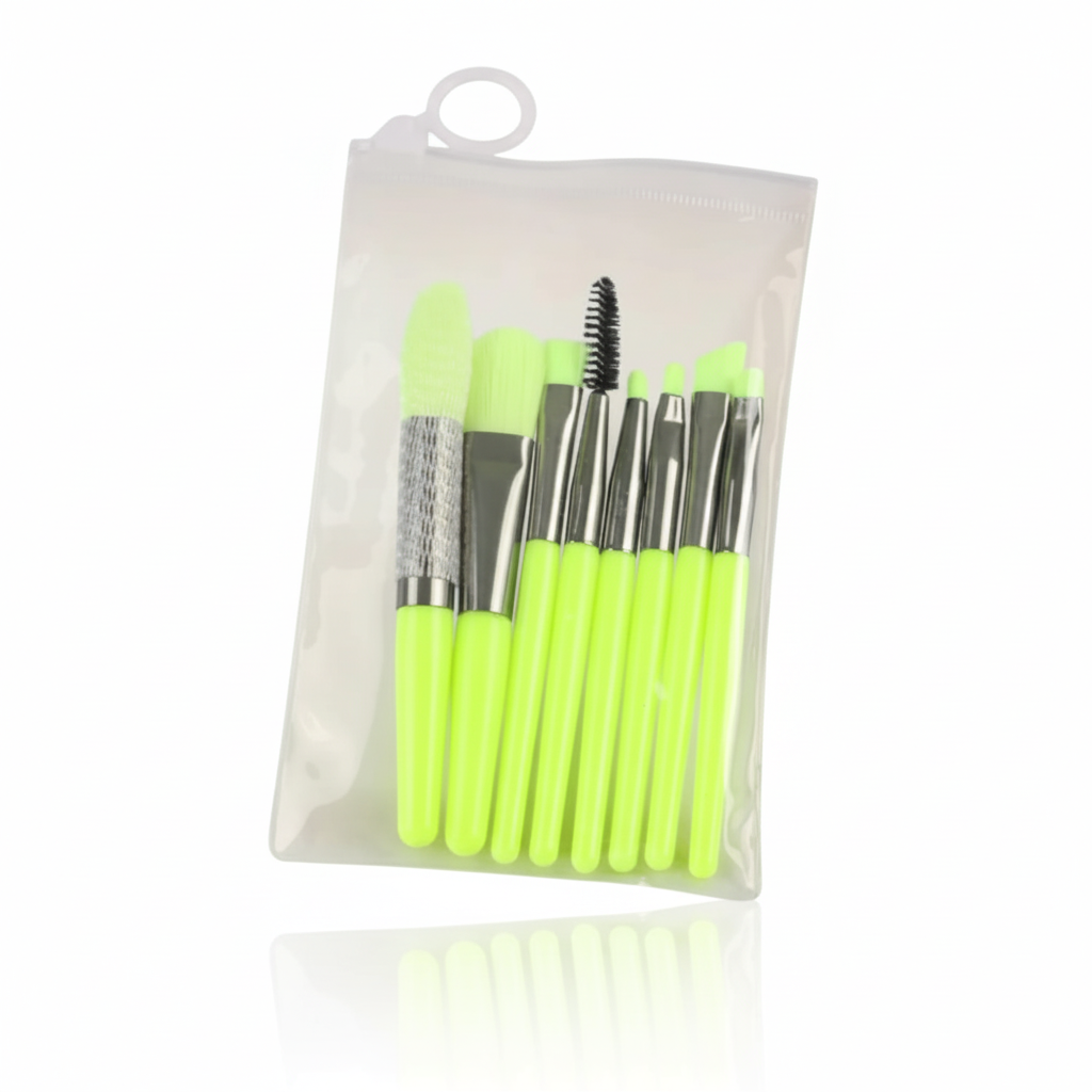 Portable 8-Piece Brush Set
