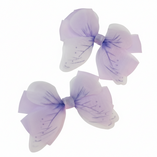 Chiffon Butterfly Hair Clip Set