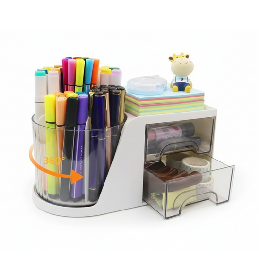 360° Rotating Multi-Functional Desktop Organizer