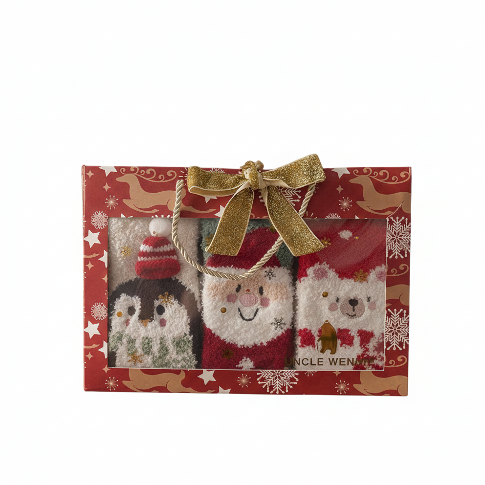Cozy Character Fuzzy Sock Gift Set (3-Pack)