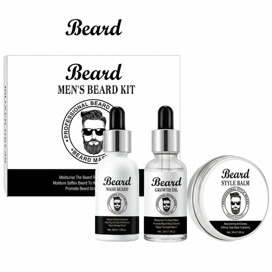 Professional 3-Step Men's Beard Care Kit