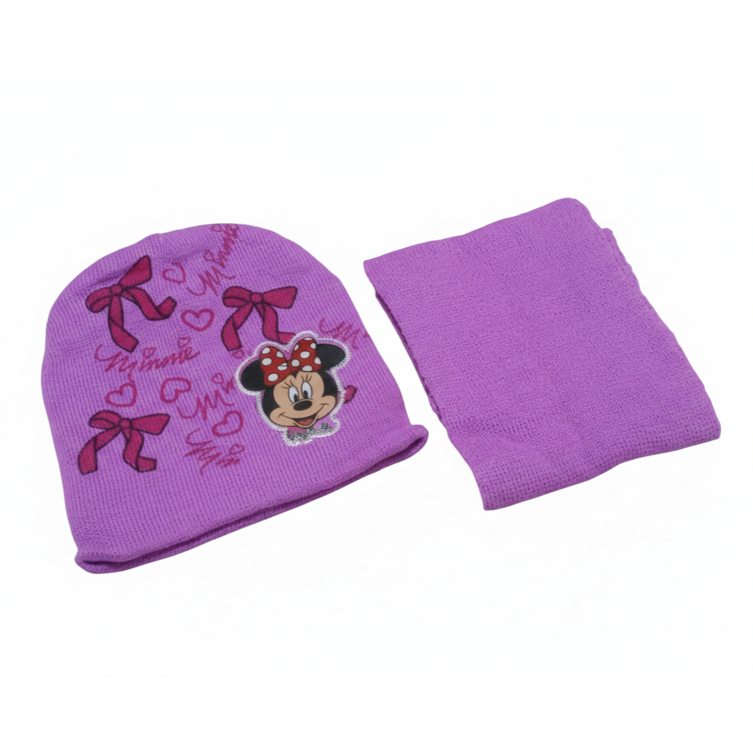 Minnie Mouse Beanie and Scarf Set