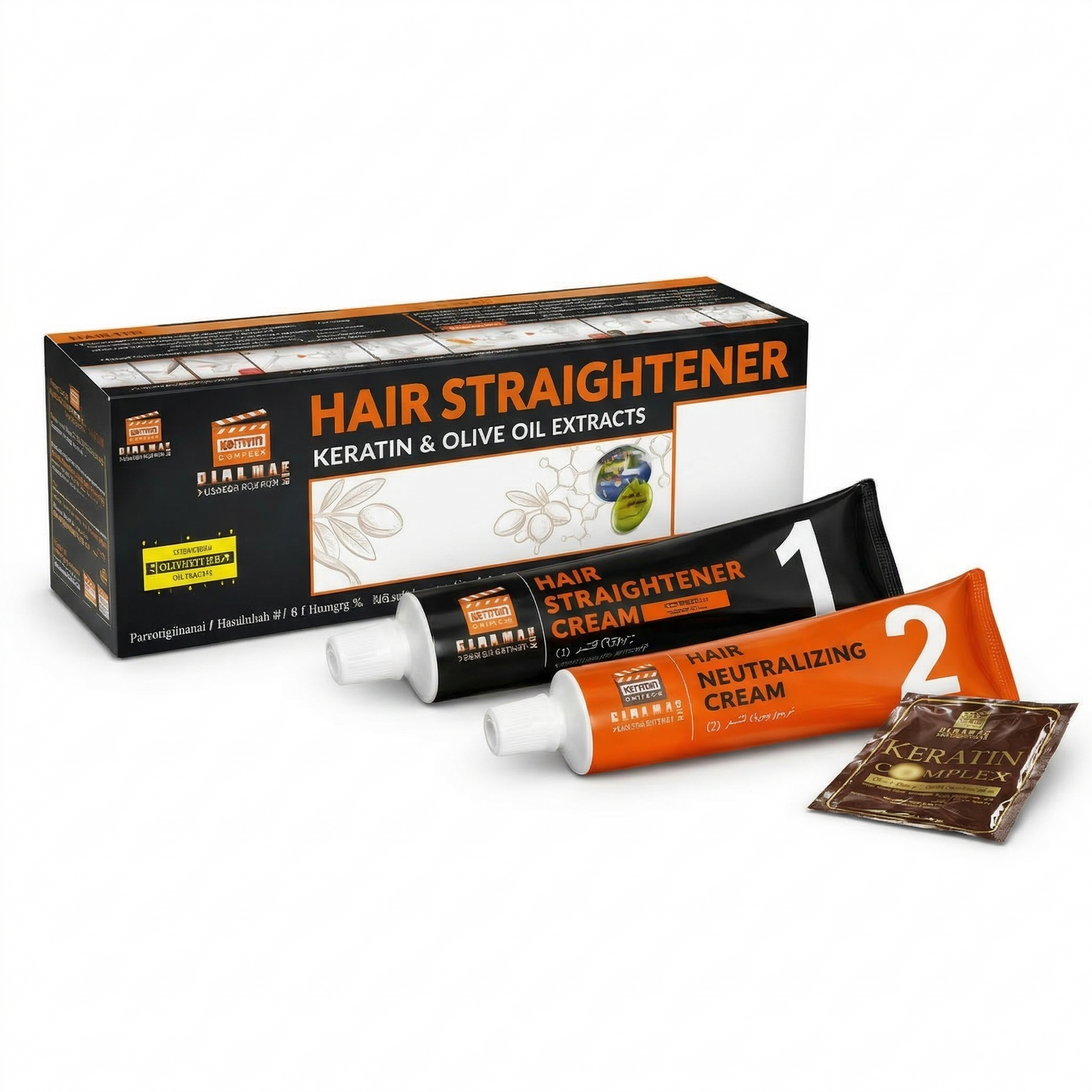 Keratin & Olive Oil Hair Straightener Kit