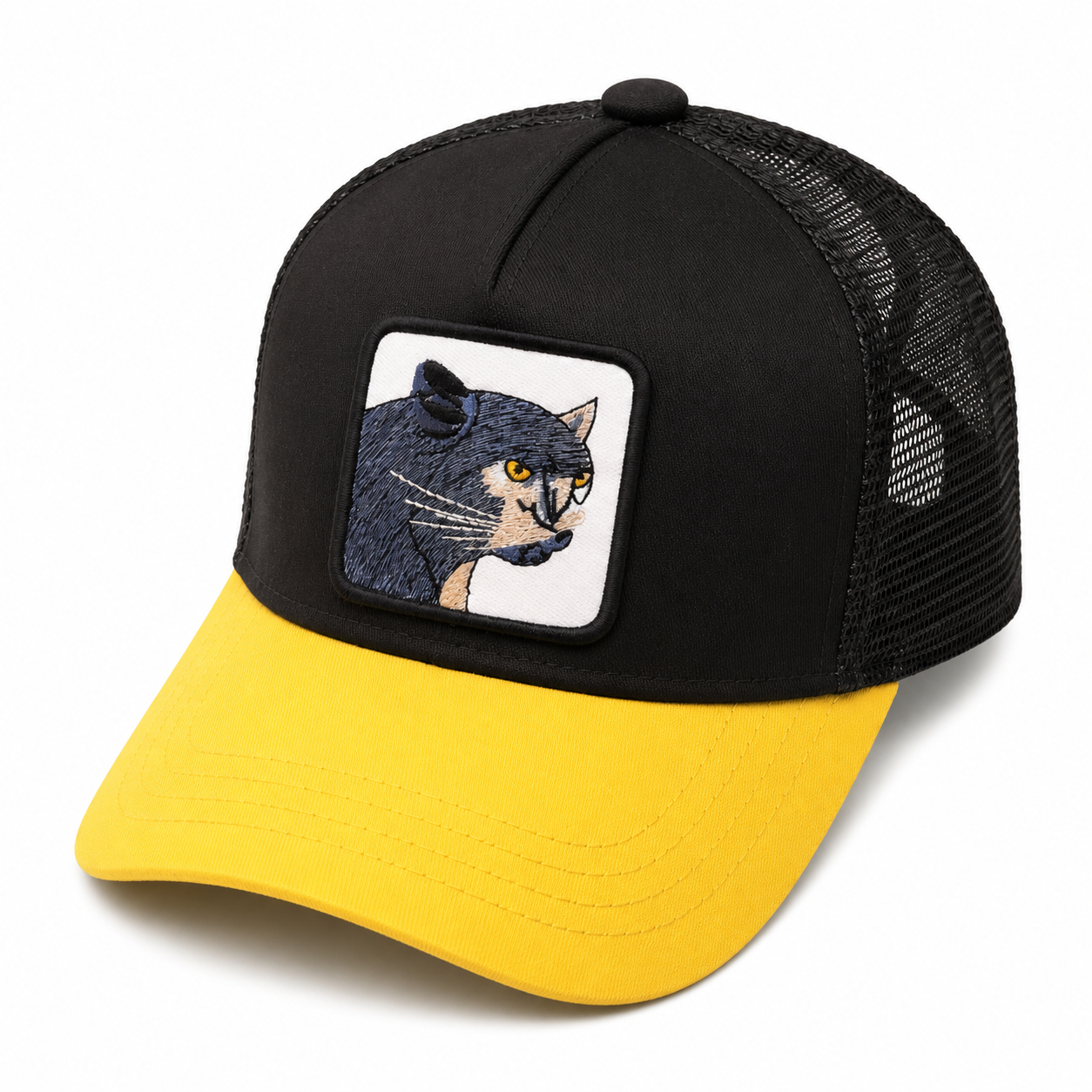 Panther Patch Trucker Hat – Bold Outdoor Style