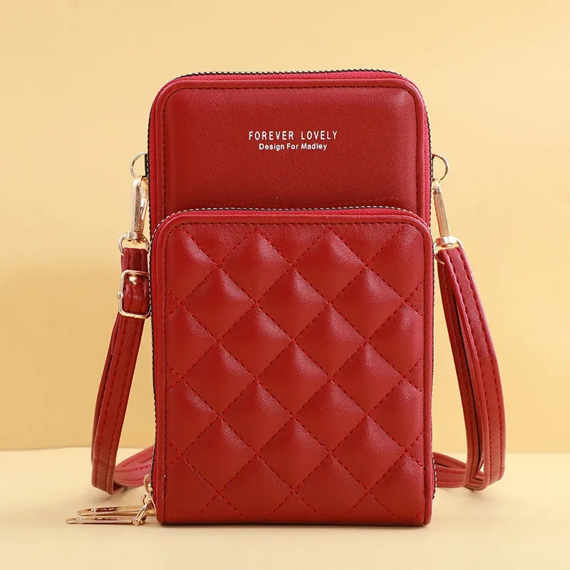 Forever Lovely Croc-Embossed Crossbody Phone Bag