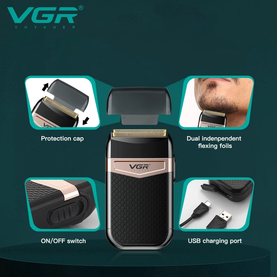 VGR Voyager Dual Foil Electric Shaver