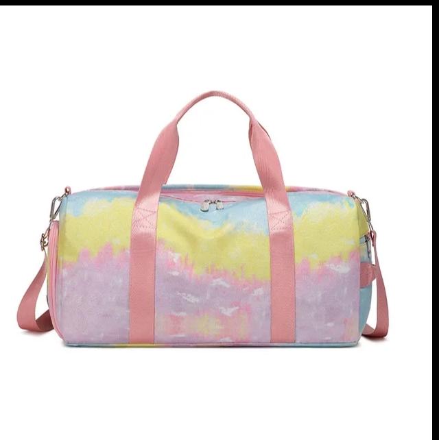 Galaxy Foldable Gym Bag with Dedicated Shoe Compartment