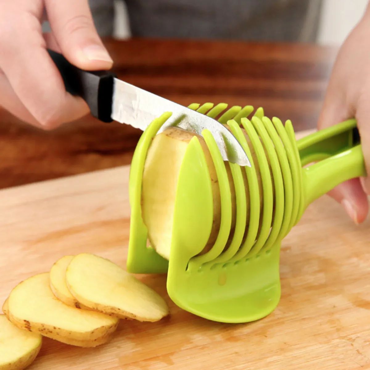Multi-Purpose Food Slicer & Tong Guide
