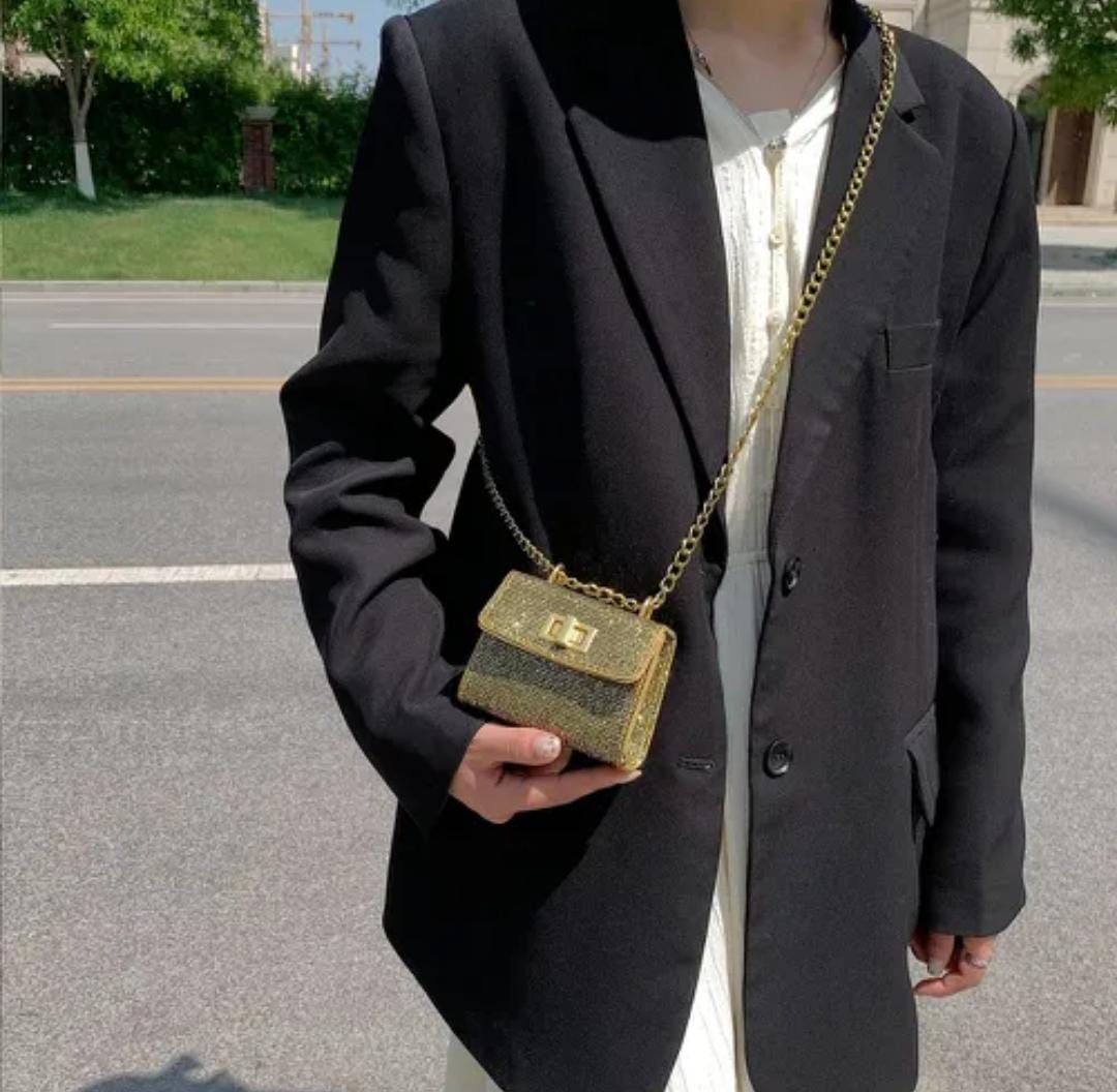 Elegant Shimmer Mini Crossbody Bag