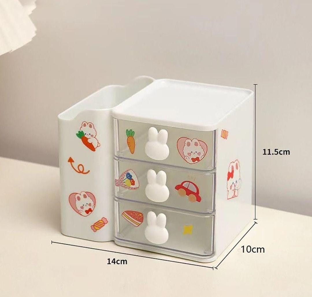3-Drawer Desk Organizer