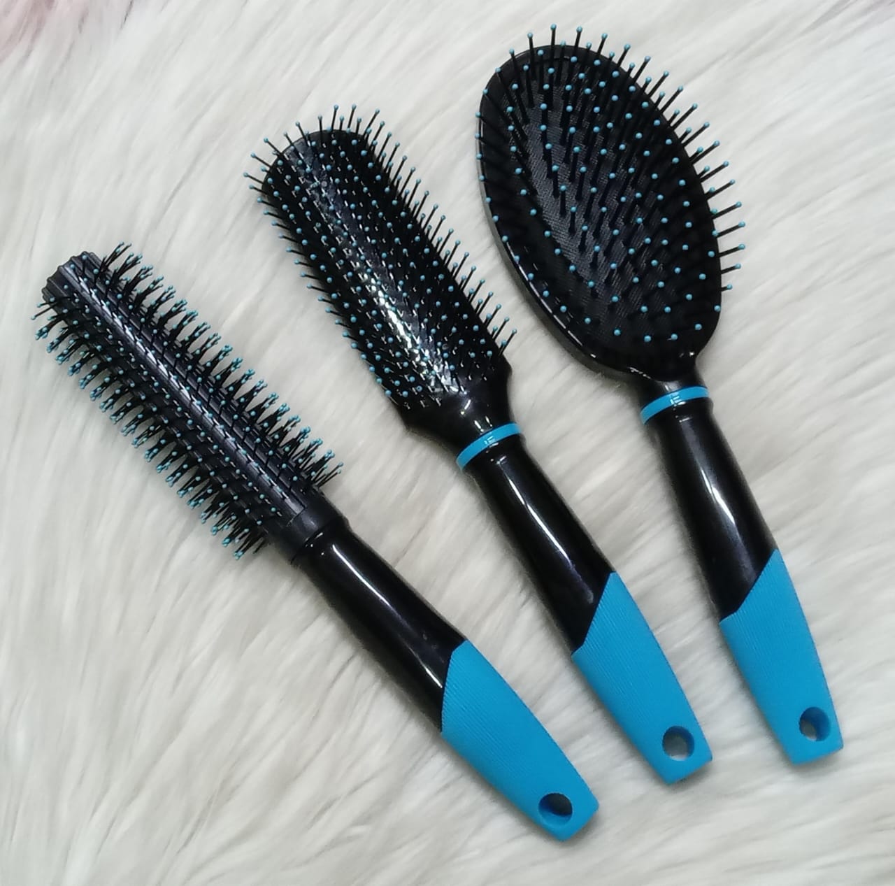 Professional 3-Piece Essential Hair Brush Set