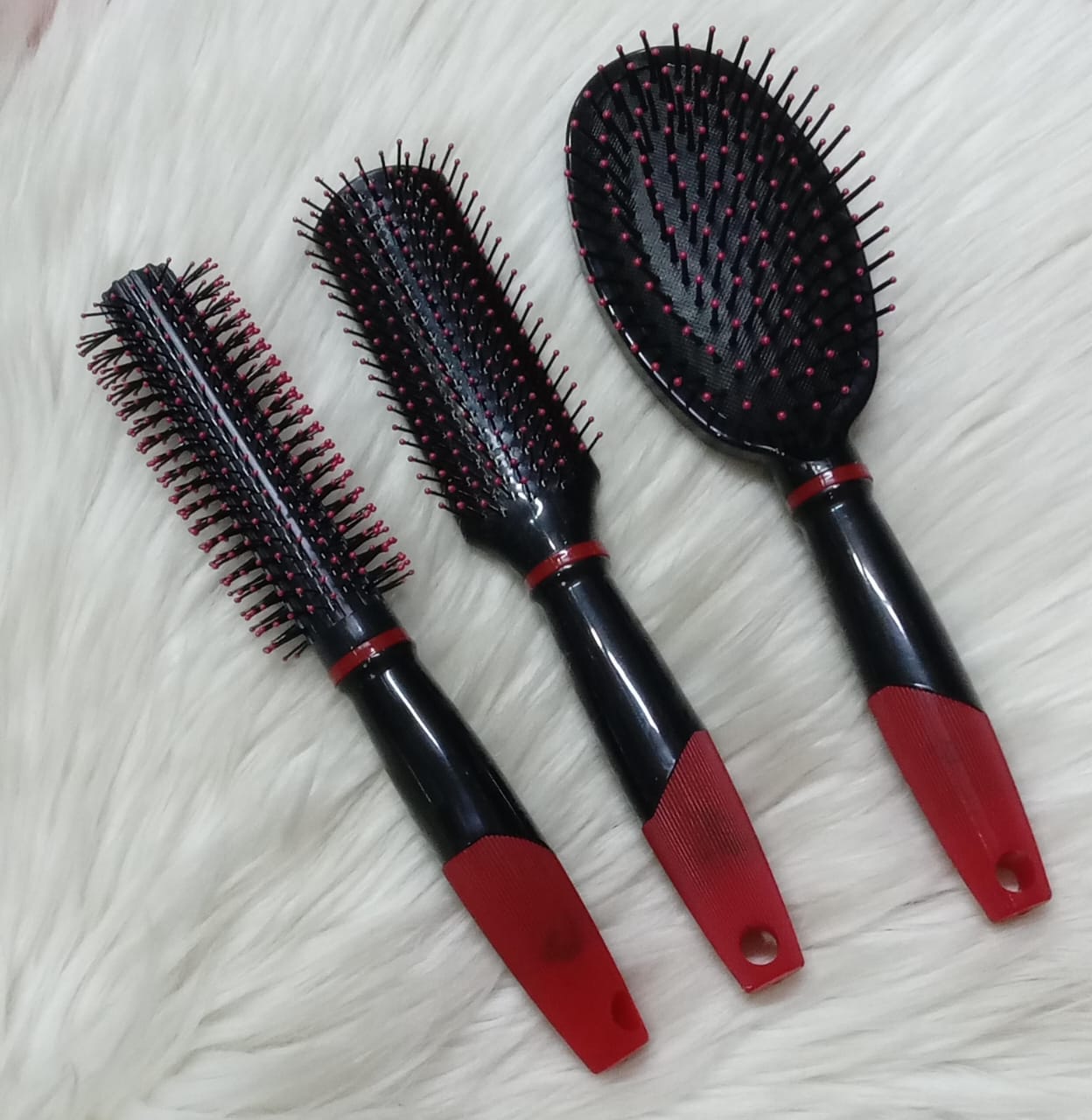 Professional 3-Piece Essential Hair Brush Set