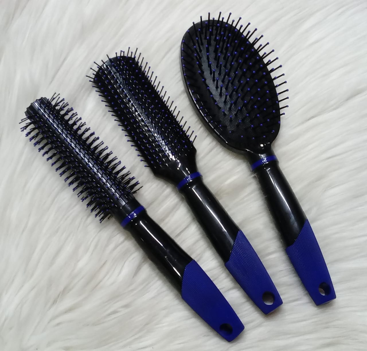 Professional 3-Piece Essential Hair Brush Set