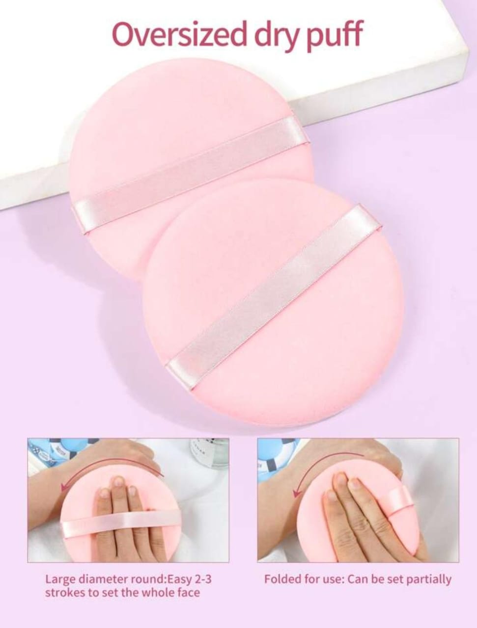 Oversized Soft Body & Face Powder Puff