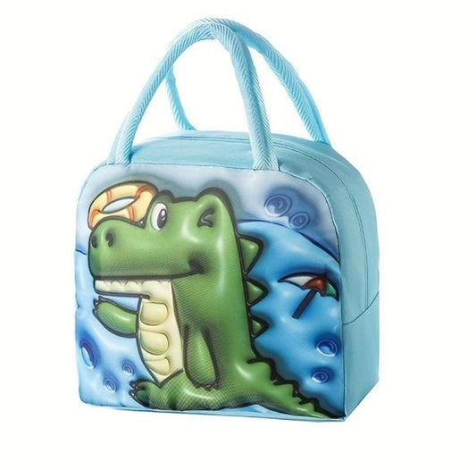Cute Crocodile Insulated Lunch Bag for Kids