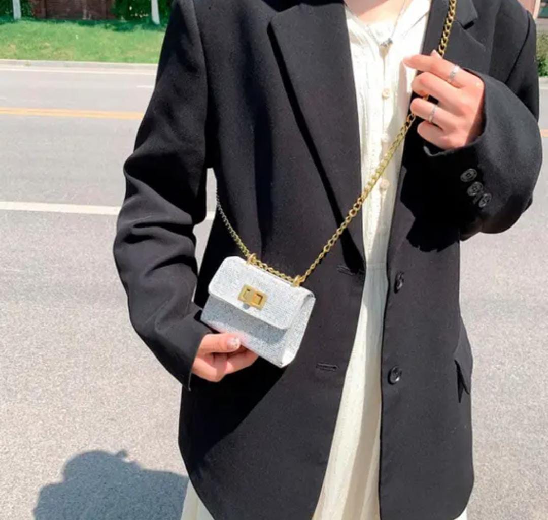 Elegant Shimmer Mini Crossbody Bag
