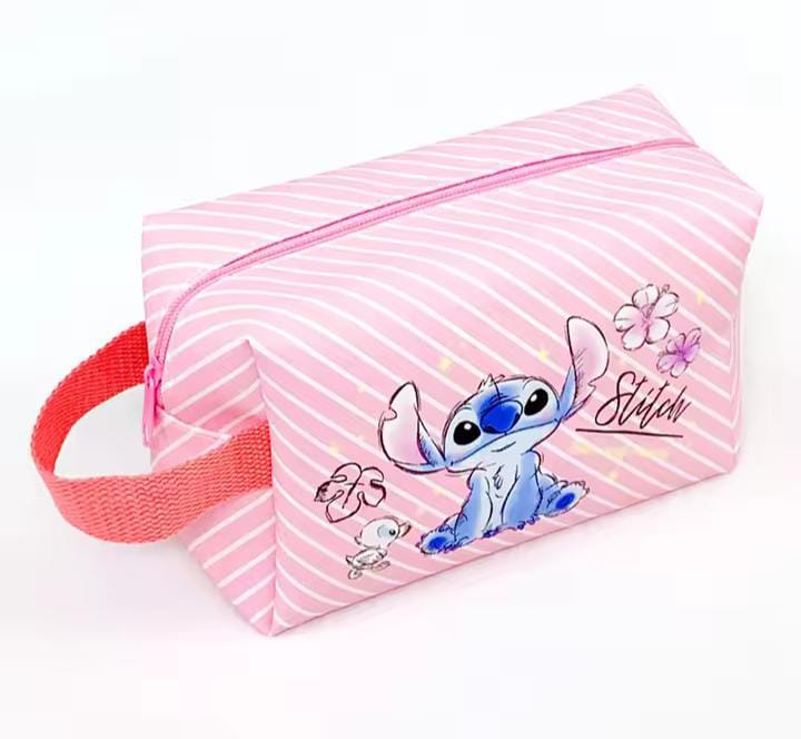 Stitch Striped Zippered Multipurpose Bag