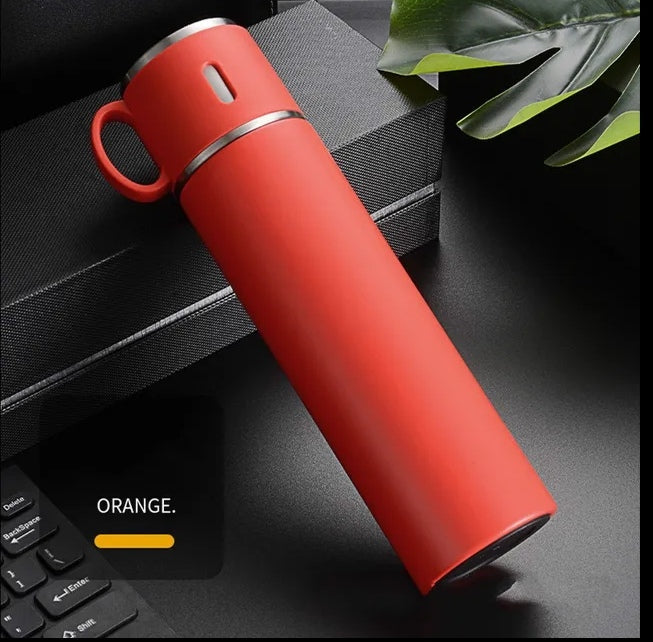 Portable 2-in-1 Insulated Travel Mug & Cup Set