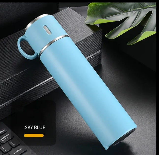 Portable 2-in-1 Insulated Travel Mug & Cup Set