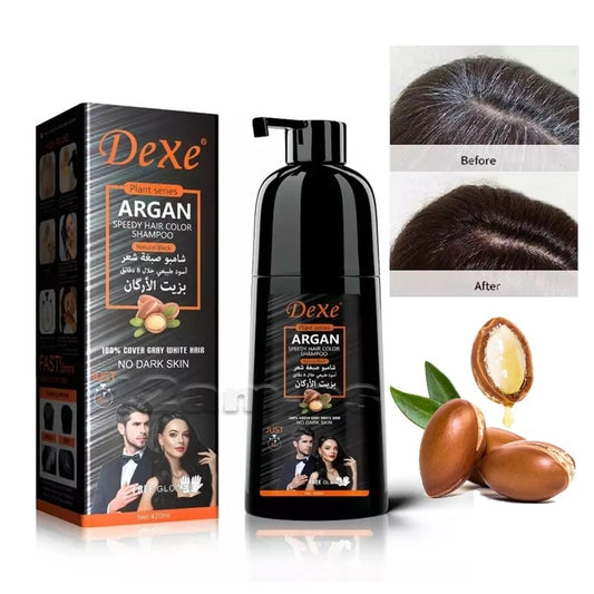 Dexe Argan Hair Color Shampoo 420ML