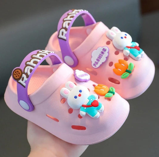 Kids’ Cartoon Rabbit Clogs