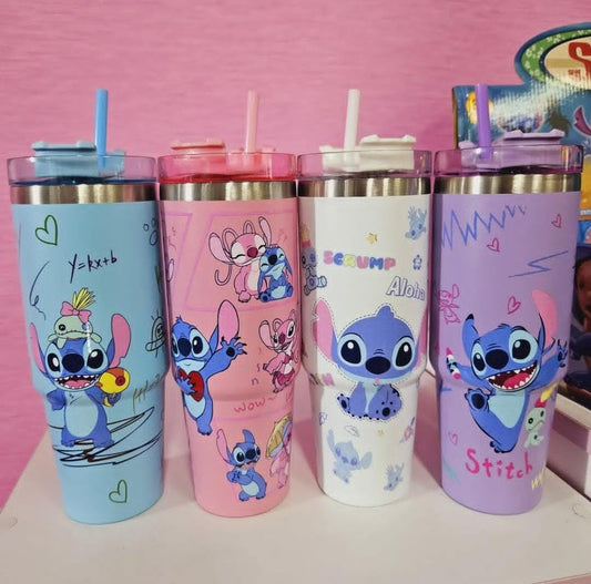Stitch Stainless Steel Tumbler – 4 Colorful Variants