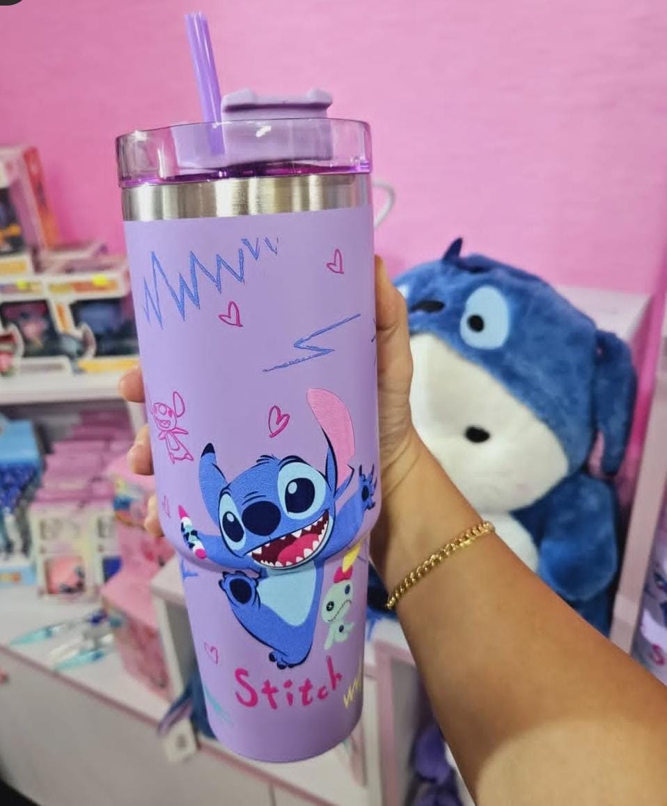 Stitch Stainless Steel Tumbler – 4 Colorful Variants