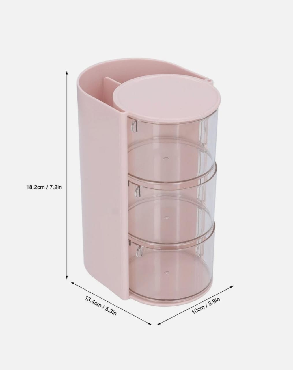 Rotating Multi-Compartment Beauty Organizer