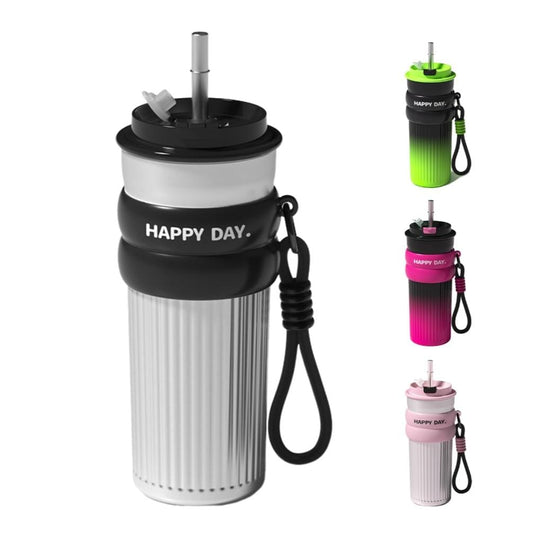 “Happy Day” Gradient Stainless Steel Bottle – 5 Colors