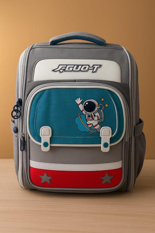 Multi-Layer Kids Backpack – Cartoon Print