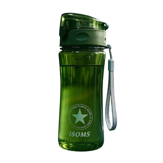500ml Sports Water Bottle with Flip-Top Lid
