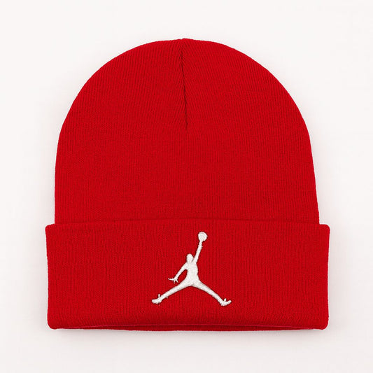 Jordan Brand Red Cuffed Beanie
