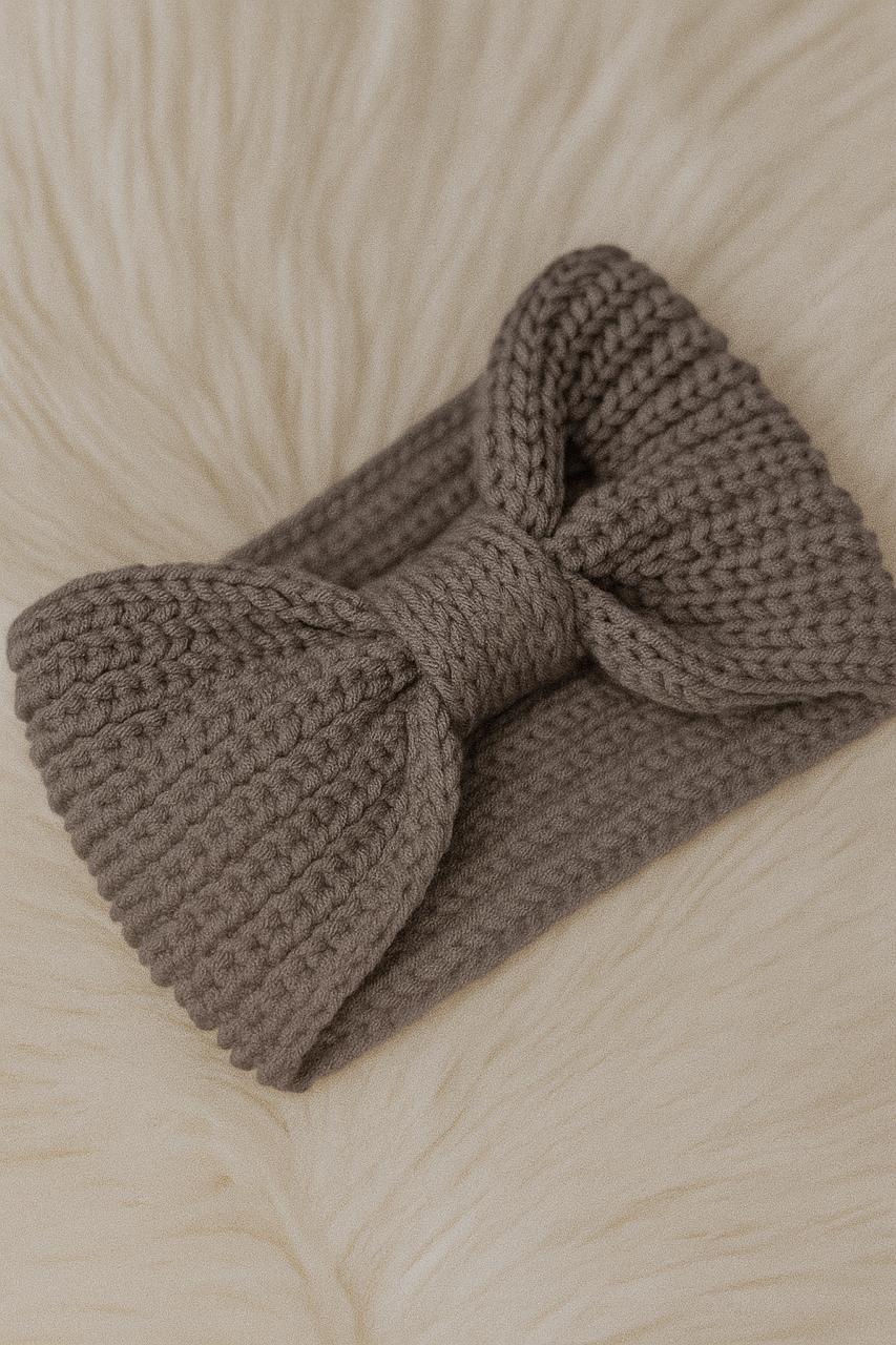 Knitted Bow Headband