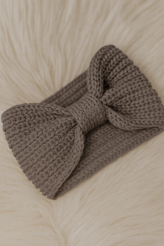 Knitted Bow Headband
