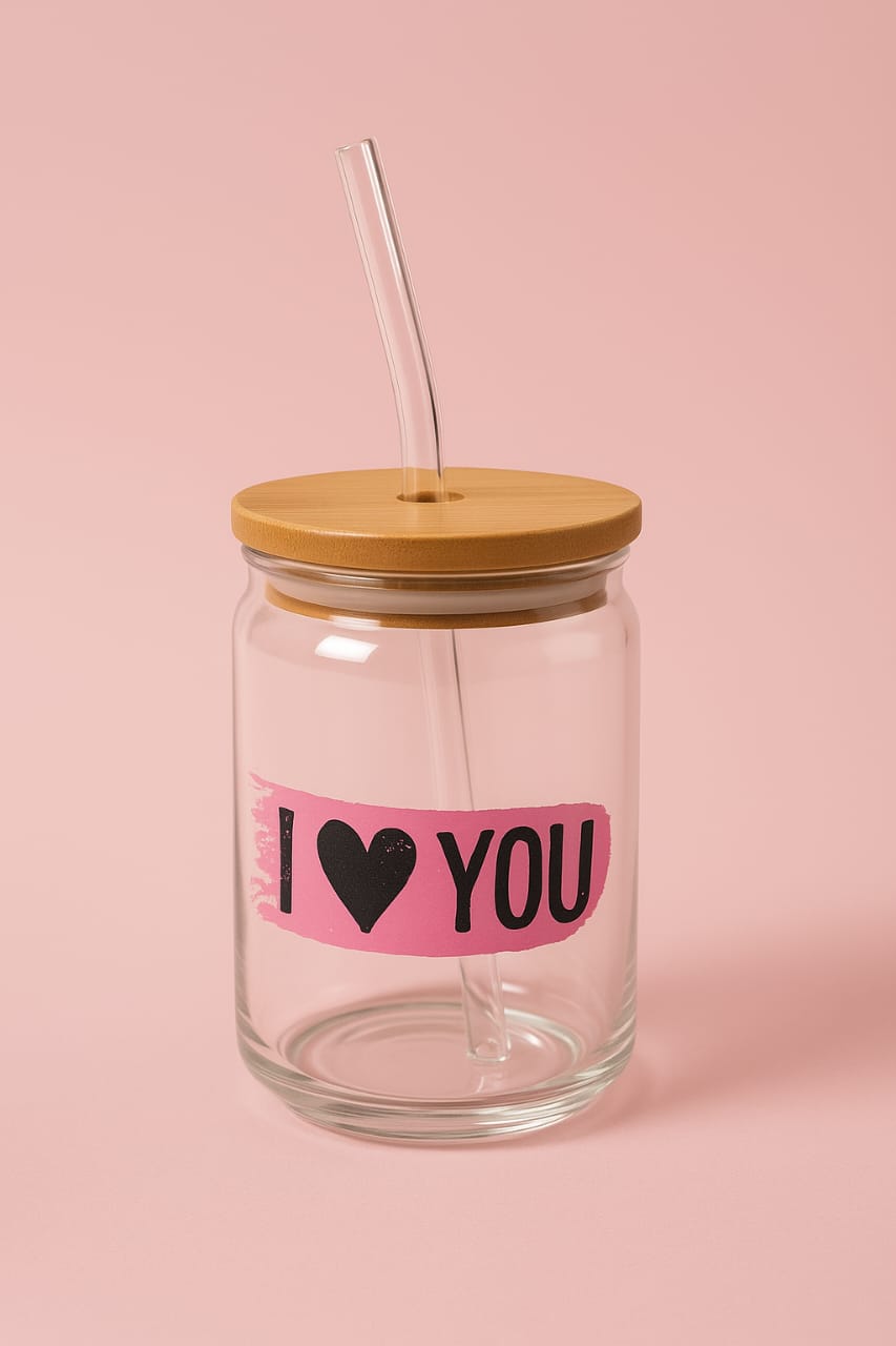 "I Love You" Glass Can Tumbler Collection