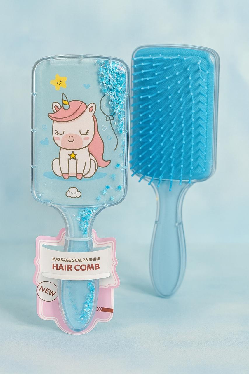 Magical Unicorn Glitter Paddle Brush
