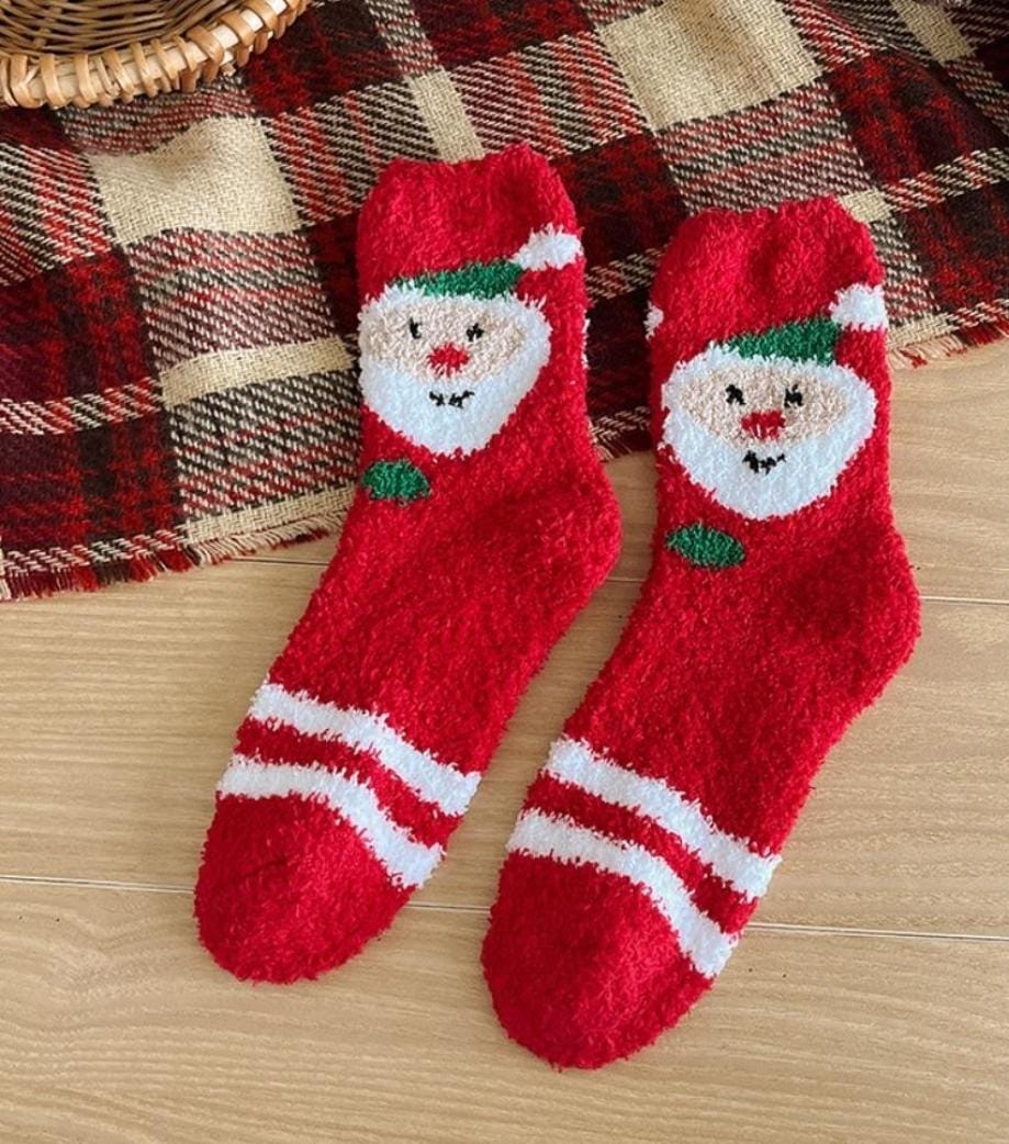 Cozy Holiday Fuzzy Socks