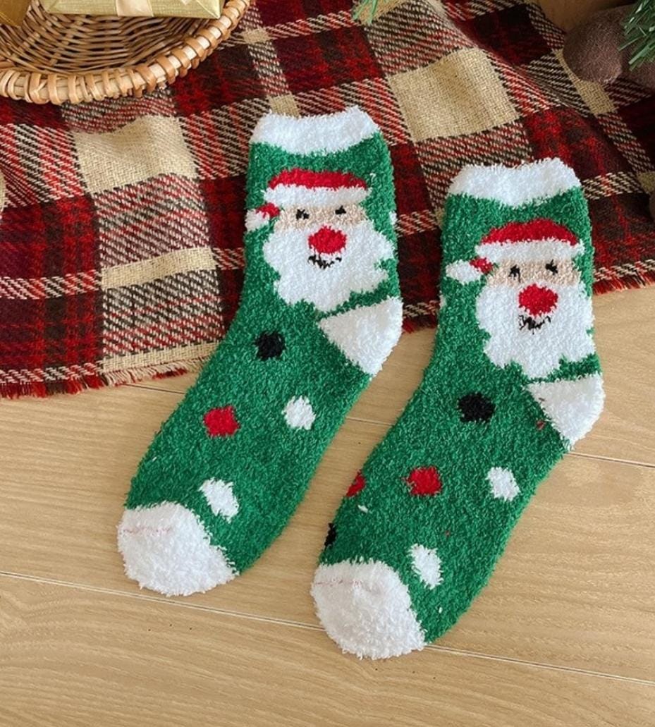 Cozy Holiday Fuzzy Socks