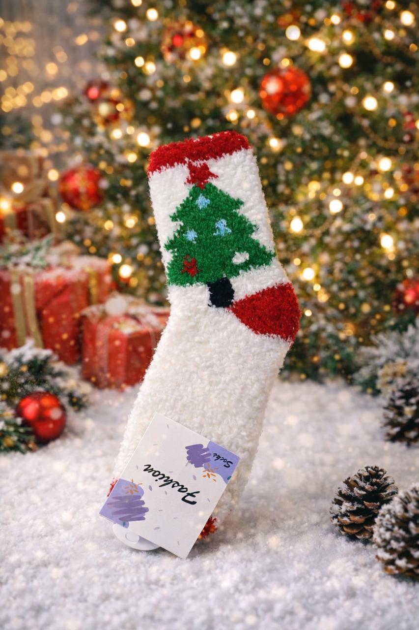 Cozy Holiday Fuzzy Socks