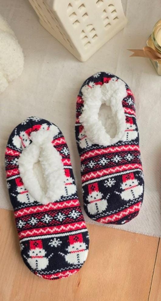 Cozy Winter Fleece-Lined Slipper Socks