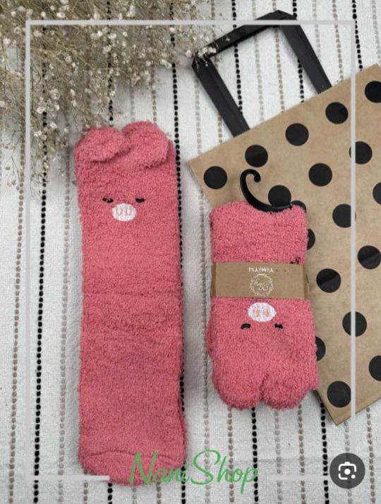Plush Animal-Themed Winter Socks