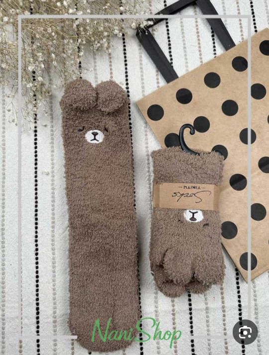 Plush Animal-Themed Winter Socks